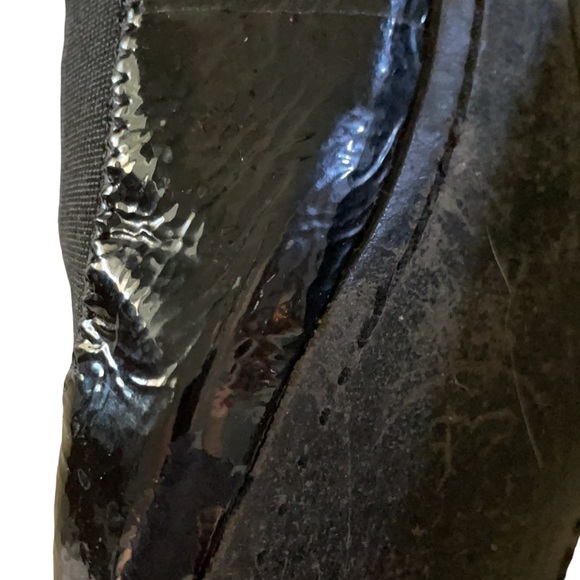 Tory Burch Caroline Black Patent Ballet Preppy Flats Size 7 - Picture 7 of 7